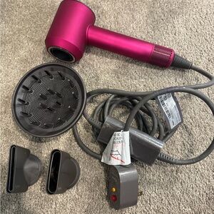 Dyson Pink and Gray Hair Dryer